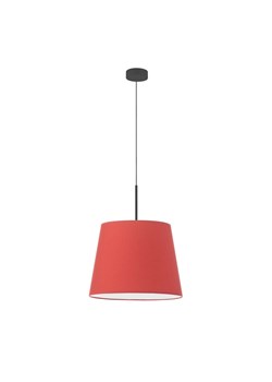 Czarny żyrandol LED z czerwonym abażurem do salonu SARI - kolor czerwony ze sklepu Lysne w kategorii Lampy dziecięce - zdjęcie 181825593