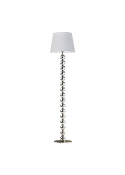 Srebrna lampa stojąca do salonu z abażurem BANGKOK ze sklepu Lysne w kategorii Lampy podłogowe - zdjęcie 181826234
