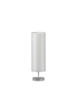 Skandynawska lampka stołowa LED do salonu SYDNEY abażur jasnoszary tuba fi-15 cm ze sklepu Lysne w kategorii Lampy dziecięce - zdjęcie 181826384