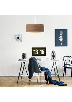 Lampa wisząca z fornirowym abażurem SINTRA ECO fi - 40 cm - kolor orzechowy ze sklepu Lysne w kategorii Lampy wiszące - zdjęcie 181826824