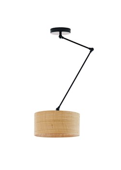 Lampa sufitowa na wysięgniku NEWA BOHO z kloszem z rattanu ze sklepu Lysne w kategorii Lampy sufitowe - zdjęcie 181827072