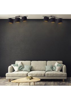 Lampa przysufitowa do salonu FARGO GOLD ze sklepu Lysne w kategorii Lampy sufitowe - zdjęcie 181827223