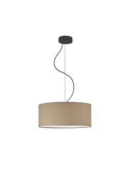 Beżowy żyrandol kuchenny HAJFA fi - 40 cm - kolor beżowy ze sklepu Lysne w kategorii Lampy wiszące - zdjęcie 181827870