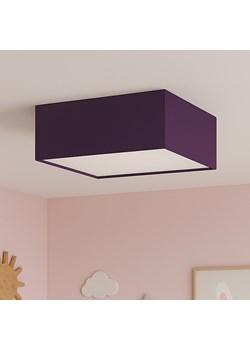 Fioletowa lampa sufitowa do pokoju dziecka ALABAMA kwadratowy 40x40 cm ze sklepu Lysne w kategorii Lampy dziecięce - zdjęcie 181828463