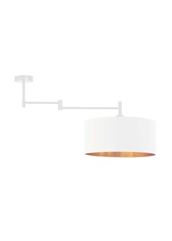 Regulowana lampa wisząca złota lampa sufitowa z abażurem glamour RANGUN GOLD ze sklepu Lysne w kategorii Lampy wiszące - zdjęcie 181828773