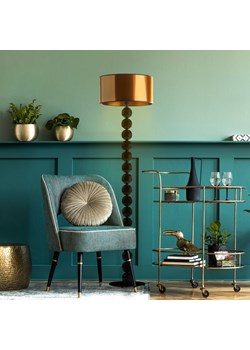 Czarno-miedziana lampa podłogowa loft GIZA MIRROR ze sklepu Lysne w kategorii Lampy podłogowe - zdjęcie 181829011