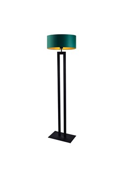 Czarna lampa podłogowa z abażurem w kolorze butelkowej zieleni KALIFORNIA GOLD ze sklepu Lysne w kategorii Lampy podłogowe - zdjęcie 181829294