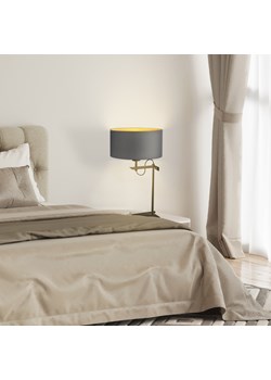 Czarna lampka nocna na stolik nocny ALASKA GOLD w stylu skandynawskim ze sklepu Lysne w kategorii Lampy stołowe - zdjęcie 181829341