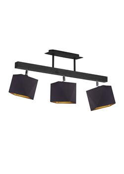 Czarny plafon 3-płomienny LED MIRAMAR GOLD ze sklepu Lysne w kategorii Lampy sufitowe - zdjęcie 181829601