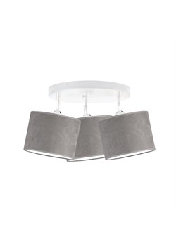 Designerska lampa sufitowa z 3 źródłami światła DAKOTA VELUR ze sklepu Lysne w kategorii Lampy sufitowe - zdjęcie 181830442