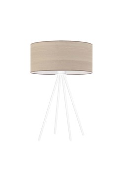 Nowoczesna lampa stołowa SIERRA ECO z fornirowym abażurem w kolorze bielonego dębu ze sklepu Lysne w kategorii Lampy stołowe - zdjęcie 181831093