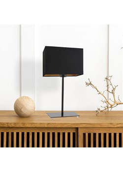 Czarna lampa stołowa do salonu AMALFI GOLD ze sklepu Lysne w kategorii Lampy stołowe - zdjęcie 181833801