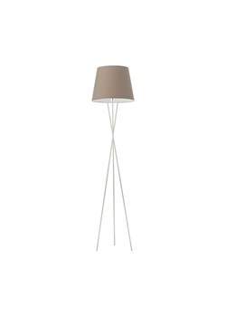 Biała lampa stojąca do salonu TOKIO z beżowym kloszem ze sklepu Lysne w kategorii Lampy podłogowe - zdjęcie 181833861