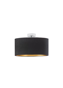 Lampa sufitowa do kuchni WENECJA VELUR fi - 40 cm kolor czarny ze złotym wnętrzem ze sklepu Lysne w kategorii Lampy sufitowe - zdjęcie 181834144
