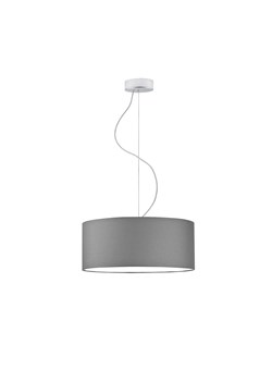 Tkaninowy żyrandol w stylu skandynawskim HAJFA fi - 40 cm - kolor szary stalowy ze sklepu Lysne w kategorii Lampy dziecięce - zdjęcie 181834890