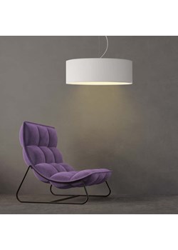 Biała lampa wisząca do sypialni HAJFA fi - 50 cm - kolor biały ze sklepu Lysne w kategorii Lampy wiszące - zdjęcie 181834893