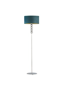 Srebrna lampa stojąca do pokoju BERMUDY VELUR - id: 10796 - marki Ciekot Partners Sp. Z O. O. - 181835013 Srebrna lampa stojąca do pokoju BERMUDY VELUR ze sklepu Lysne w kategorii Lampy podłogowe - zdjęcie 181835013