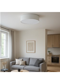 Jasnoszara lampa sufitowa do salonu DUBAJ fi - 50 cm ze sklepu Lysne w kategorii Lampy sufitowe - zdjęcie 181835240