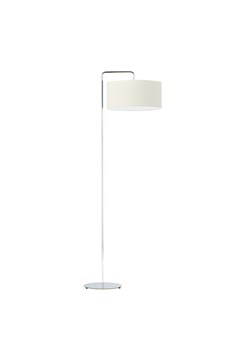 Klasyczna lampa stojąca na chromowanym stelażu BOLIVIA z abażurem ecru ze sklepu Lysne w kategorii Lampy podłogowe - zdjęcie 181835351