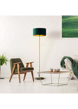 Lampa stojąca lampa podłogowa Led E27 do salonu butelkowa zieleńWERONA GOLD ze sklepu Lysne w kategorii Lampy podłogowe - zdjęcie 181836494
