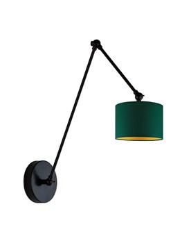 Designerski kinkiet na wysięgniku ruchomym do czytania w sypialni TESNUS GOLD ze sklepu Lysne w kategorii Lampy ścienne - zdjęcie 181837150