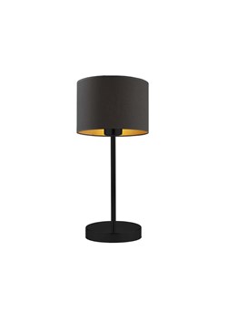 Czarna lampka nocna LED glamour NICEA GOLD ze sklepu Lysne w kategorii Lampy stołowe - zdjęcie 181837574