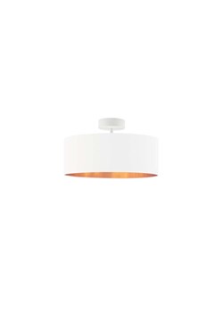 Biała lampa sufitowa do salonu w stylu glamour WENECJA  GOLD fi - 30 cm ze sklepu Lysne w kategorii Lampy sufitowe - zdjęcie 181838381