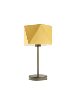 Złota lampka nocna z musztardowym kloszem WUHU ze sklepu Lysne w kategorii Lampy stołowe - zdjęcie 181838651