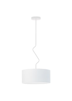 Biała lampa wisząca z abażurem LOZANNA fi - 40 cm ze sklepu Lysne w kategorii Lampy wiszące - zdjęcie 181838904