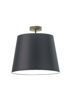 Czarny plafon sufitowy LED do kuchni z abażurem KAIR - kolor czarny ze sklepu Lysne w kategorii Lampy sufitowe - zdjęcie 181839502