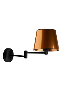 Czarno-miedziany kinkiet w stylu glamour LUGO MIRROR ze sklepu Lysne w kategorii Lampy ścienne - zdjęcie 181840470