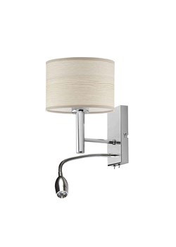 Nowoczesny kinkiet do sypialni FLORYDA ECO z włącznikiem ze sklepu Lysne w kategorii Lampy ścienne - zdjęcie 181841381