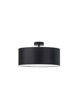 Czarny plafon sufitowy do salonu WENECJA fi - 40 cm - kolor czarny ze sklepu Lysne w kategorii Lampy sufitowe - zdjęcie 181841903