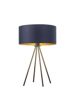 Nowoczesna lampka nocna z designerskim stelażem SIERRA GOLD ze sklepu Lysne w kategorii Lampy stołowe - zdjęcie 181843924