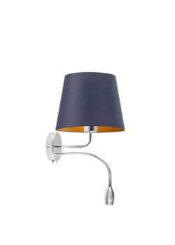 Chromowana lampa ścienna z podwójnym źródłem światła IMPERIA GOLD ze sklepu Lysne w kategorii Lampy ścienne - zdjęcie 181844382