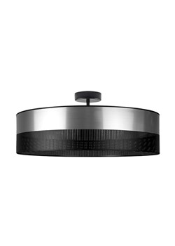 Lampa sufitowa do jadalni WENECJA GLAM fi - 60 cm kolor srebrny z czarnym ażurem ze sklepu Lysne w kategorii Lampy sufitowe - zdjęcie 181845521
