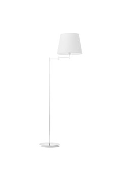 Biała lampa stojąca do salonu ASTI z regulacją kąta padania światła ze sklepu Lysne w kategorii Lampy podłogowe - zdjęcie 181845730