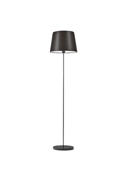 Klasyczna lampa podłogowa do salonu VASTO z brązowym abażurem ze sklepu Lysne w kategorii Lampy podłogowe - zdjęcie 181846400