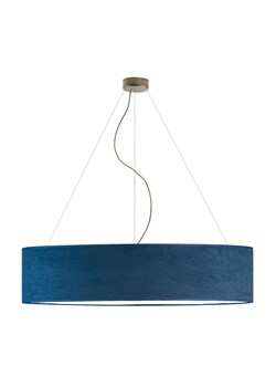 Elegancka lampa wisząca do salonu PORTO VELUR fi - 100 cm - kolor granatowy ze sklepu Lysne w kategorii Lampy wiszące - zdjęcie 181847173