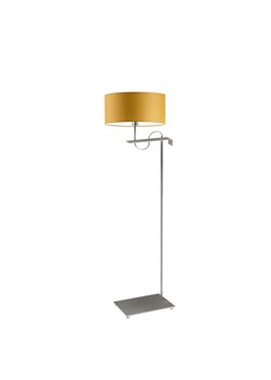 Srebrna lampa stojąca z abażurem KAMERUN ze sklepu Lysne w kategorii Lampy podłogowe - zdjęcie 181847930