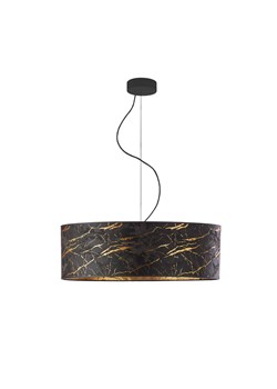 Lampa wisząca na regulowanym przewodzie HAJFA MARMUR fi - 60 cm - kolor czarny ze sklepu Lysne w kategorii Lampy dziecięce - zdjęcie 181848040