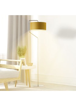 Lampa podłogowa do salonu TESALLIA z musztardowym kloszem ze sklepu Lysne w kategorii Lampy podłogowe - zdjęcie 181850120