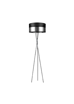 Czarno-srebrna lampa podłogowa PARYŻ GLAM na trójnogu ze sklepu Lysne w kategorii Lampy podłogowe - zdjęcie 181851191