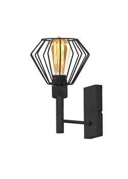 Czarny kinkiet w stylu loft AKABRA LOFT ze sklepu Lysne w kategorii Lampy ścienne - zdjęcie 181851431