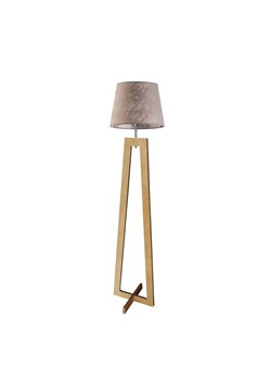Designerska lampa podłogowa z drewna do salonu KOS ze sklepu Lysne w kategorii Lampy podłogowe - zdjęcie 181852113