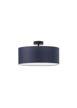 Plafon sufitowy na czarnej nóżce WENECJA fi - 40 cm - kolor granatowy ze sklepu Lysne w kategorii Lampy sufitowe - zdjęcie 181852530