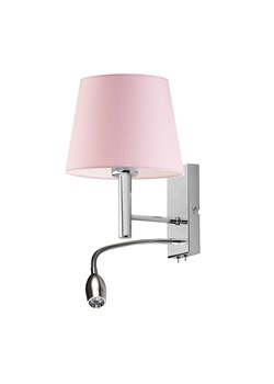 Różowy podwójny kinkiet do pokoju dziewczynki AUSTIN z giętkim panelem LED do czytania ze sklepu Lysne w kategorii Lampy dziecięce - zdjęcie 181853233