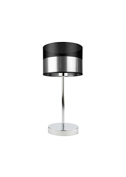 Lampka stołowa srebrna glamour do salonu NICEA GLAM ze sklepu Lysne w kategorii Lampy stołowe - zdjęcie 181853482