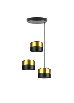 Kaskadowa lampa wisząca czarno-złota 3 punktowa PUEBLO GLAM ze sklepu Lysne w kategorii Lampy wiszące - zdjęcie 181853491