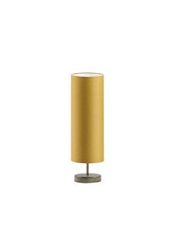 Designerska lampka nocna w kolorze musztardowym SYDNEY abażur tuba E27 ze sklepu Lysne w kategorii Lampy stołowe - zdjęcie 181853612